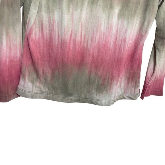 Chacha Vente Blouse Women's XL V-Neck Tie Dye Y2k Boho Lined Shirt Top Colorful - Picture 3 of 9